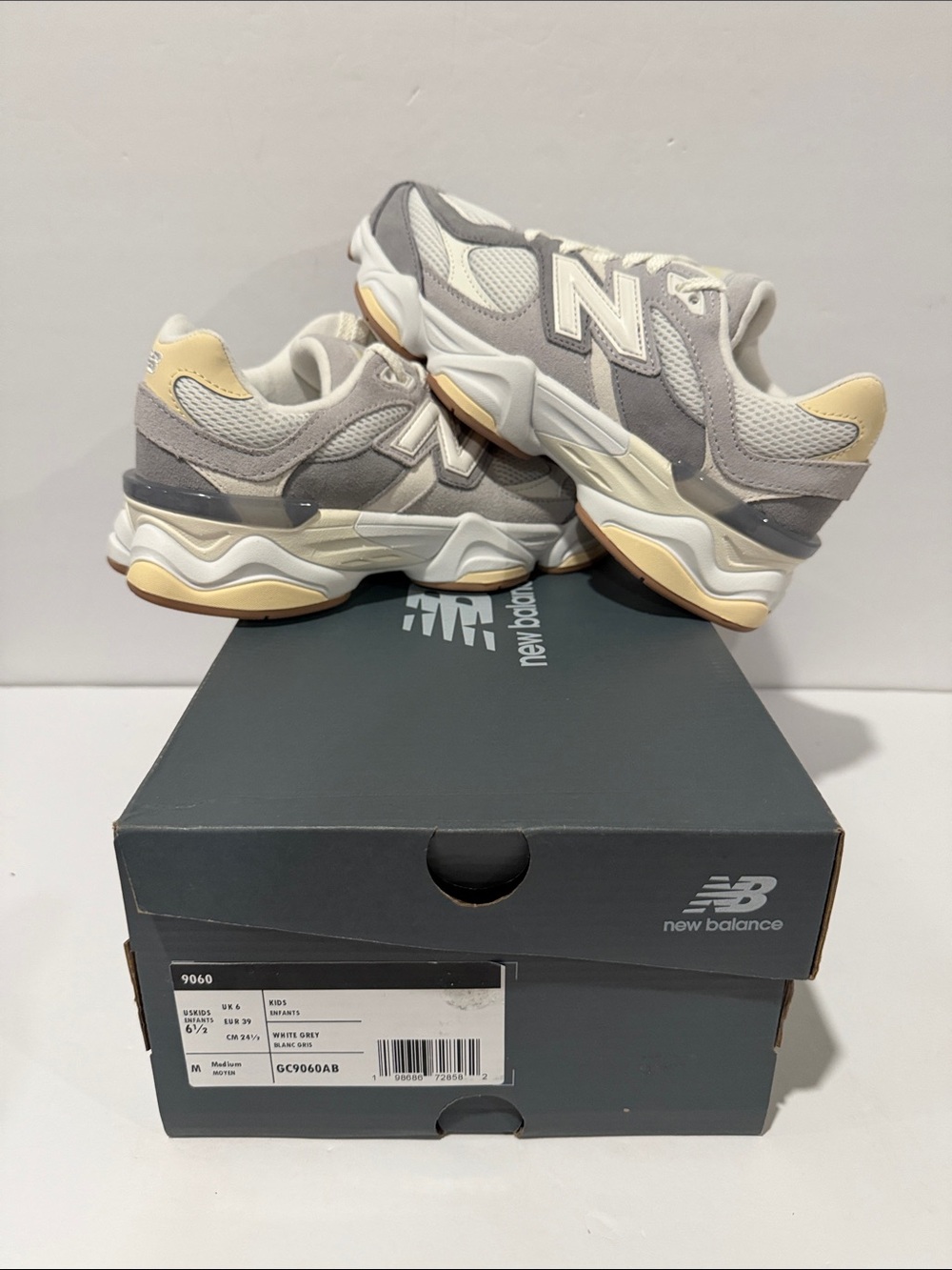 NB9060 ‘Lace Sea Salt Raincloud’ (GS) Sz: 6.5 (GC9060AB)